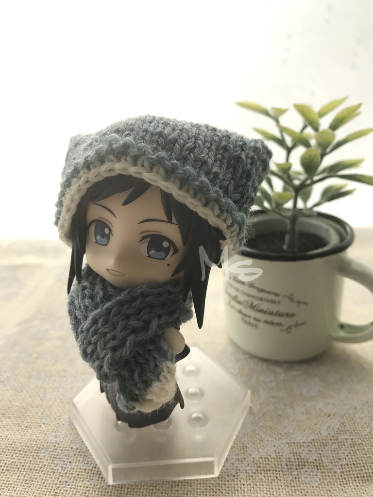 【刀剣乱舞】 イメージカラー ねんどろいど用 ネコ耳帽子+マフラー セット 鶯丸 大包平 和泉守兼定 堀川国広 歌仙兼定 小夜左文字 数珠丸恒次 大和守安定