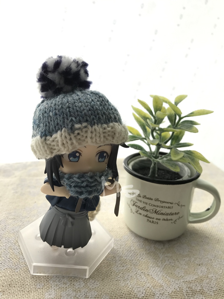 【刀剣乱舞】 イメージカラー ねんどろいど用 ぽんぽん付ニット帽+マフラー セット 鶯丸 大包平 和泉守兼定 堀川国広 歌仙兼定 小夜左文字 数珠丸恒次 大和守安定