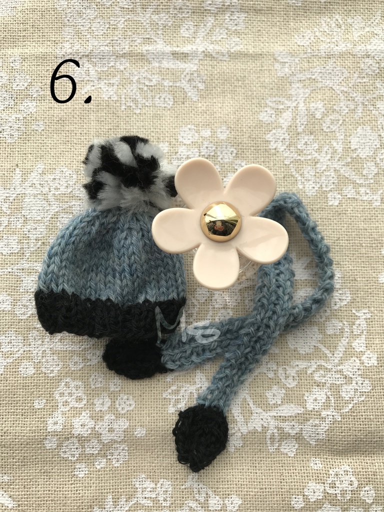 【刀剣乱舞】 イメージカラー ねんどろいど用 ぽんぽん付ニット帽+マフラー セット 鶯丸 大包平 和泉守兼定 堀川国広 歌仙兼定 小夜左文字 数珠丸恒次 大和守安定