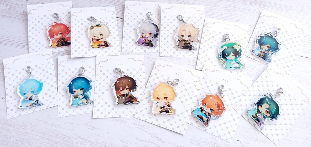 【璃月】スライムぎゅっとアクリルチャーム【8/25開始】