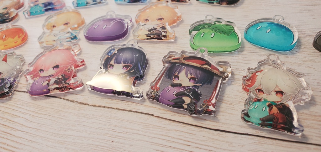 【稲妻】スライムぎゅっとアクリルチャーム