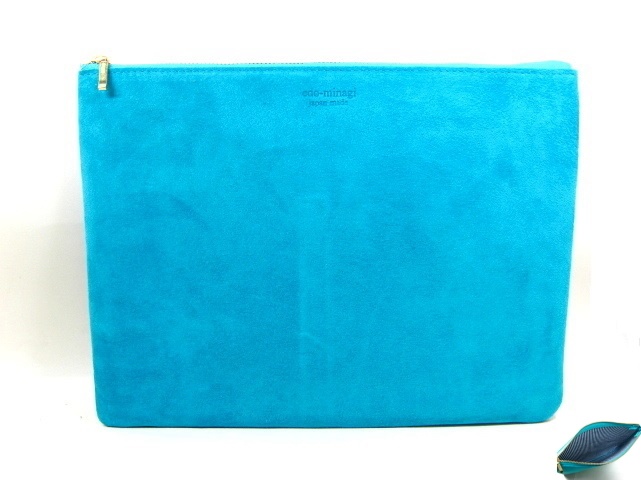 スエード ポーチ L