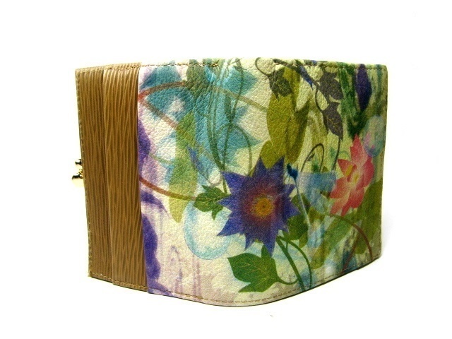 睡蓮花 口金二つ折り財布 江戸美袋