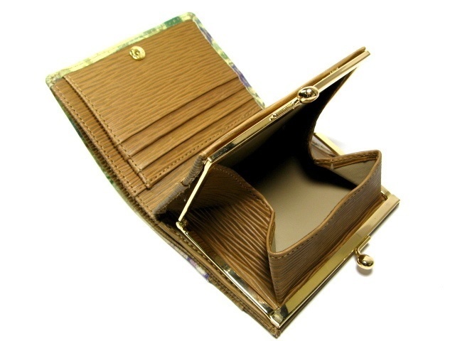 睡蓮花 口金二つ折り財布 江戸美袋