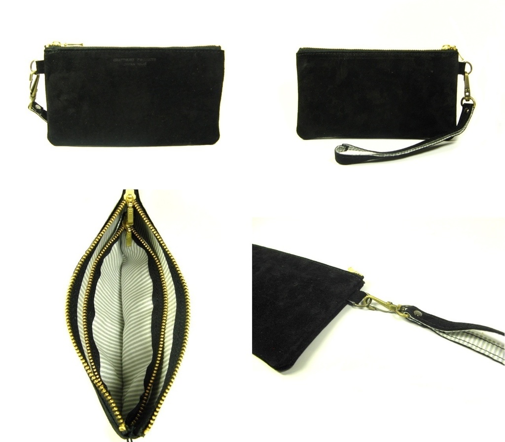 スエード ロングポーチ