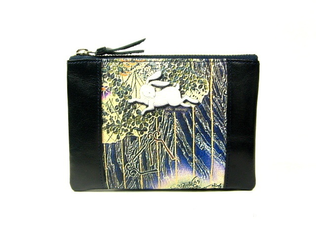 ポーチM うさぎ 江戸美袋