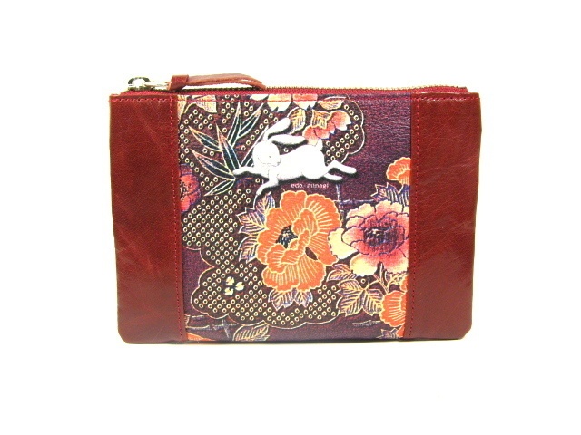 ポーチM うさぎ 江戸美袋