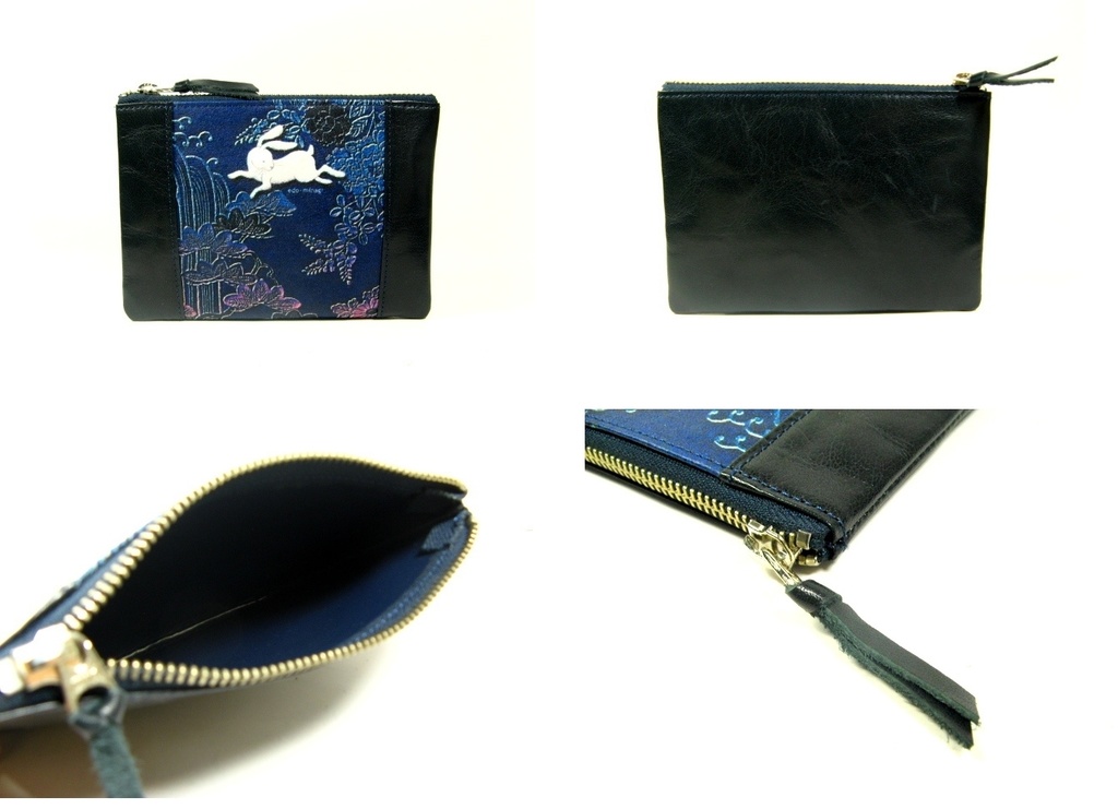 ポーチM うさぎ 江戸美袋