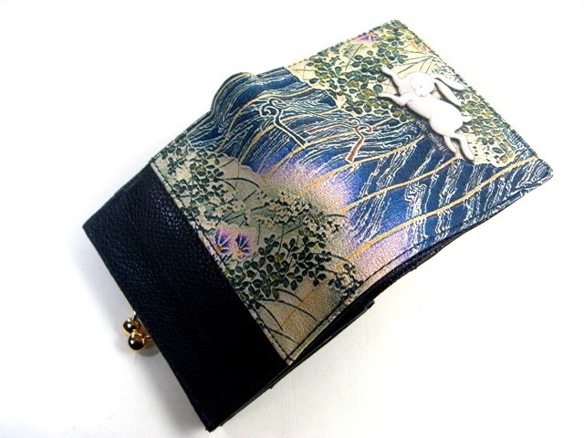 江戸美袋 うさぎ 口金二つ折り財布