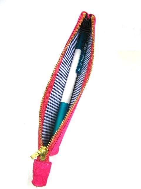 ペンケース スエード