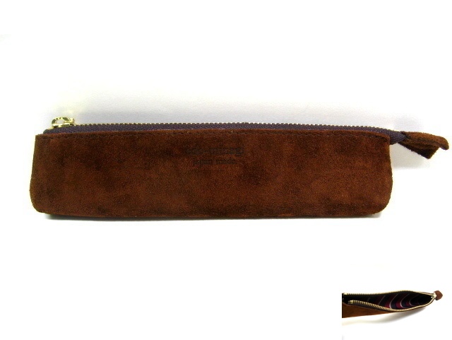 ペンケース スエード
