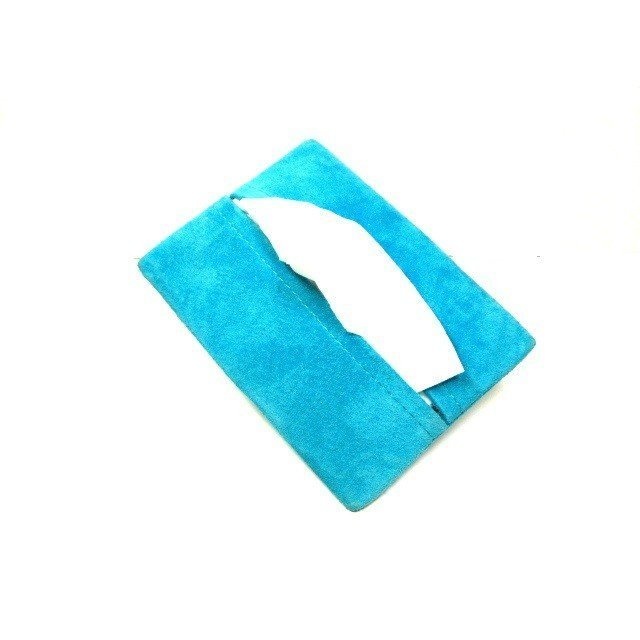 スエード ティッシュケース