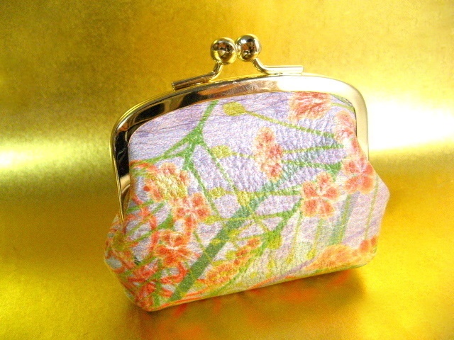 彼岸花 がま口小銭入れ