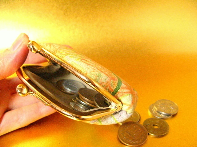 彼岸花 がま口小銭入れ