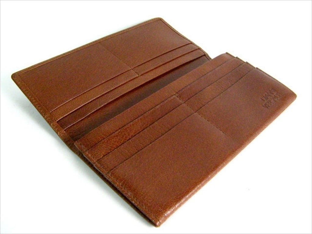 本牛革 長財布 キャメル