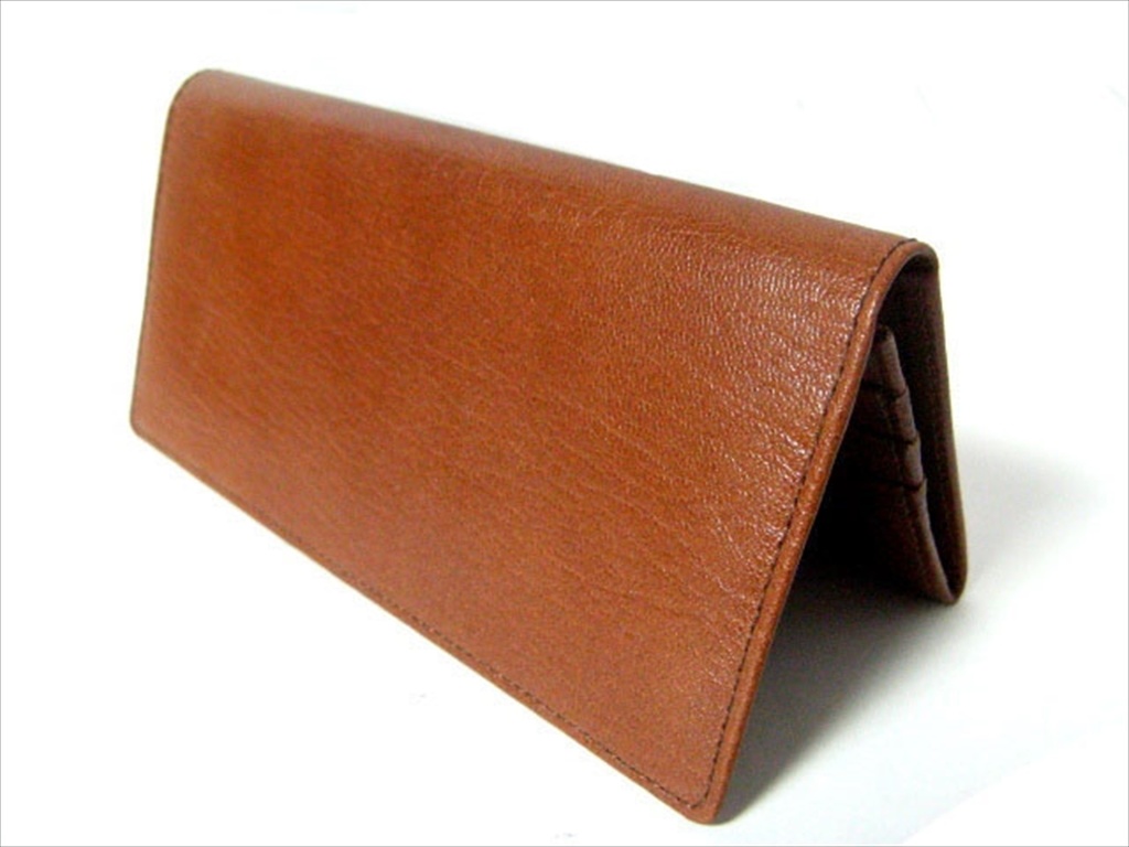 本牛革 長財布 キャメル