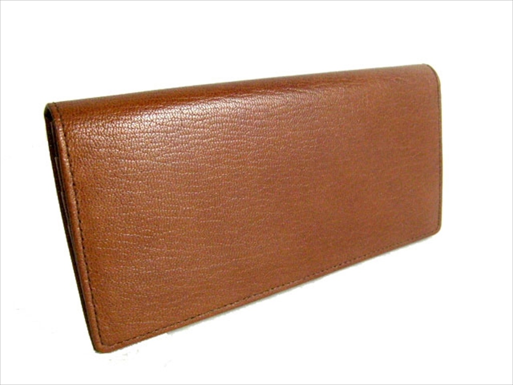 本牛革 長財布 キャメル