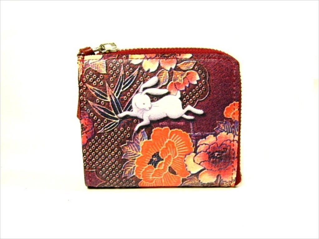うさぎ L字ファスナー財布 江戸美袋