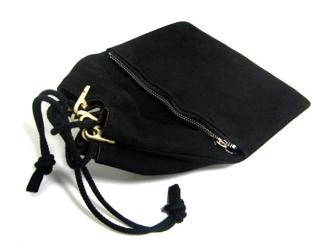 牛スエード 巾着袋(キンチャク袋)