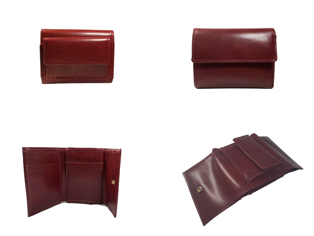 バッファロー 三つ折り財布 ブラウン