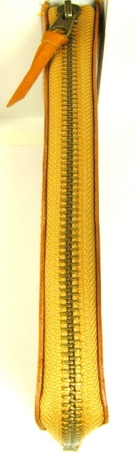 トスカーナ革 L字ファスナー長財布 (イタリア産牛革)キャメル