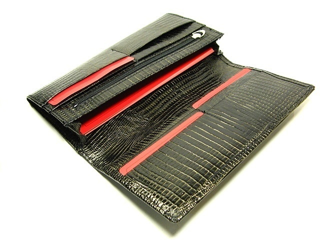 エナメルクロコダイル 長財布(型押し牛革)