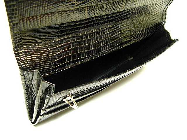 エナメルクロコダイル 長財布(型押し牛革)