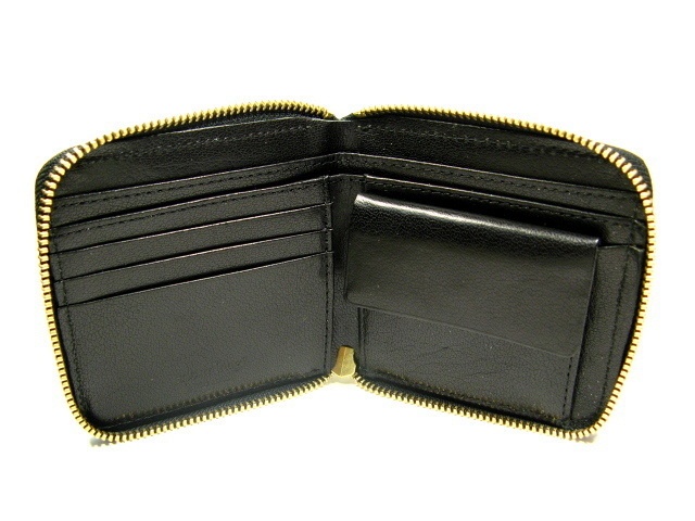 クロスライン BOX二つ折り財布 バッファロー革