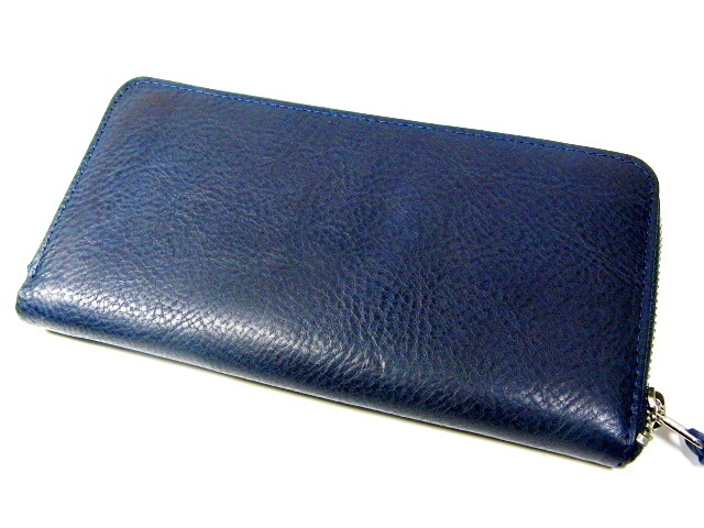長財布 ラウンドファスナー アリゾナ ネイビー
