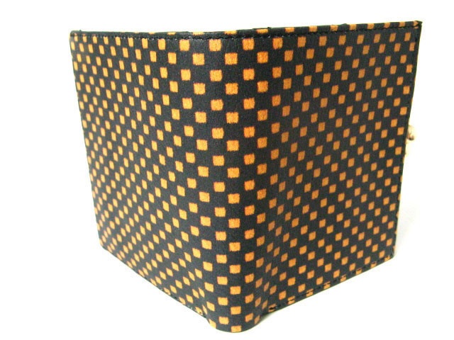 口金二つ折り財布 江戸市松