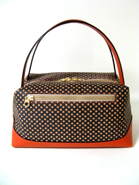 手提げハンドバッグ 江戸市松