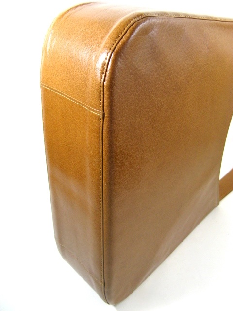 手提げ/ショルダー ハンドバッグ バッファロー革 キャメル