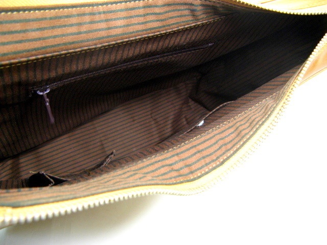 手提げ/ショルダー ハンドバッグ バッファロー革 キャメル