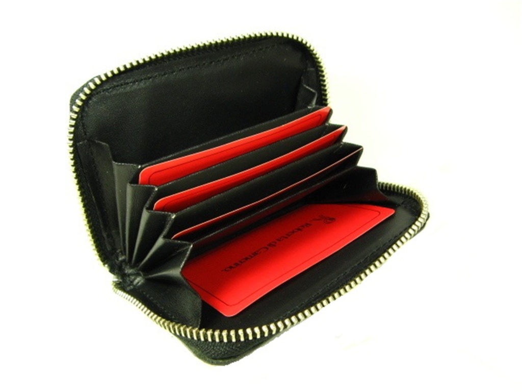 ジャバラカードケース/小銭入れ トスカーナ革(イタリア産牛革)