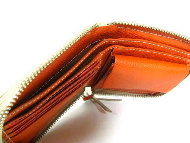 ヘビ革 BOX二つ折り 財布