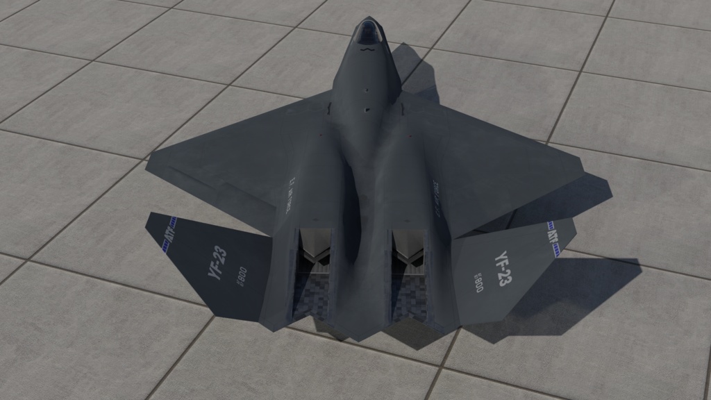【3Dモデル】XF-23/F-23 戦闘機【VRCで飛ばせる】
