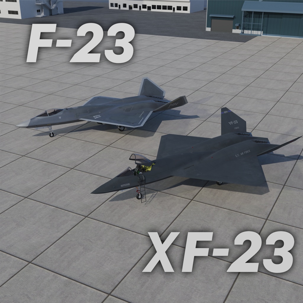 【3Dモデル】XF-23/F-23 戦闘機【VRCで飛ばせる】