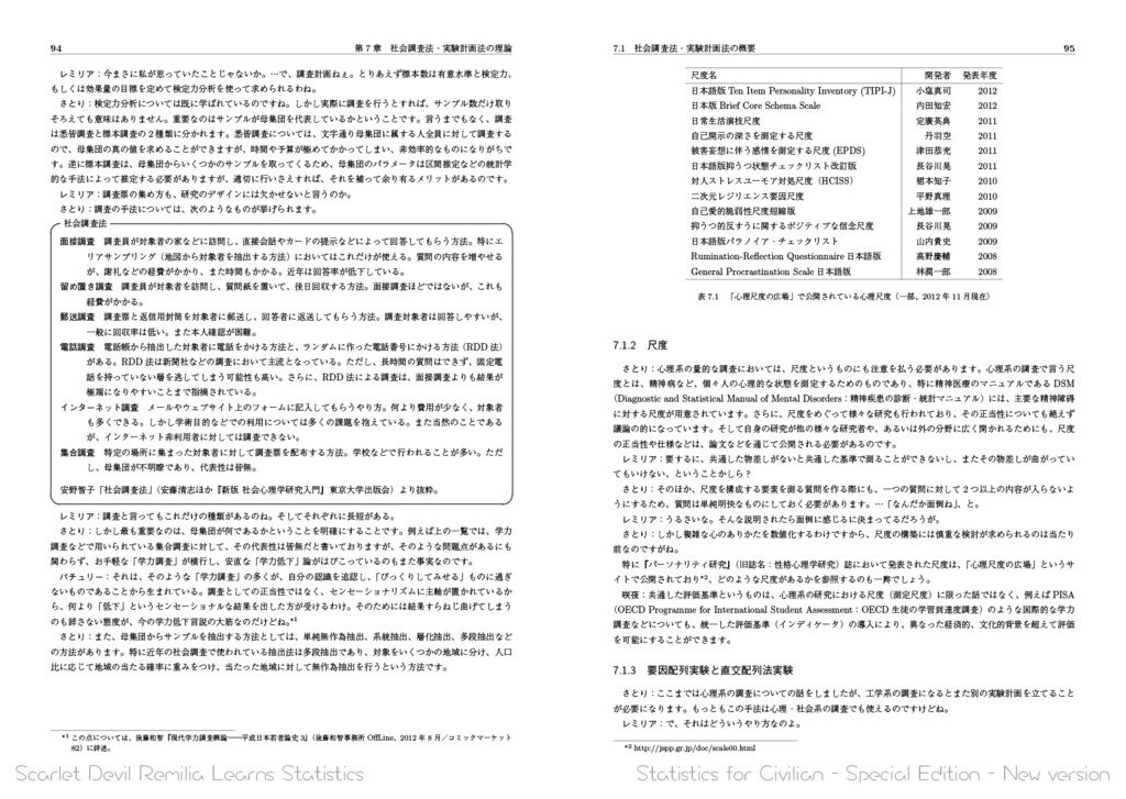 新版 紅魔館の統計学なティータイム――市民のための統計学Special