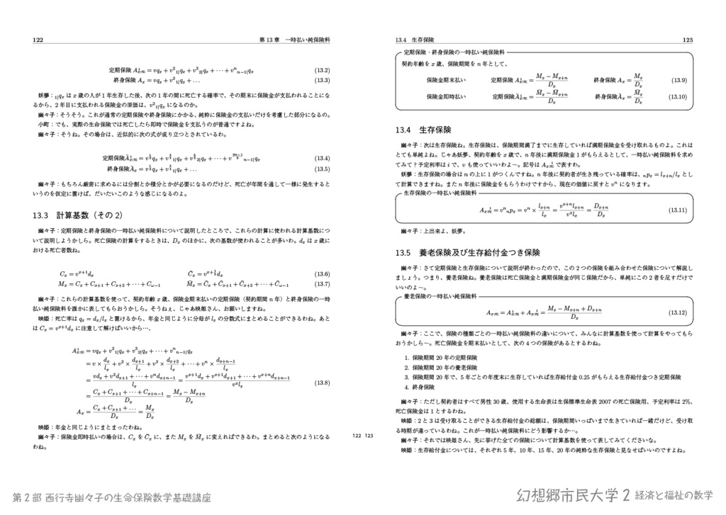 幻想郷市民大学2――経済と福祉の数学