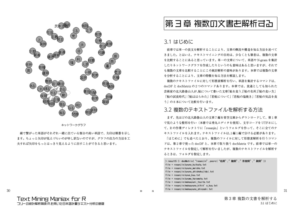 Text Mining Maniax for R:フリーの統計解析環境Rを用いた日本語計量テキスト分析の基礎