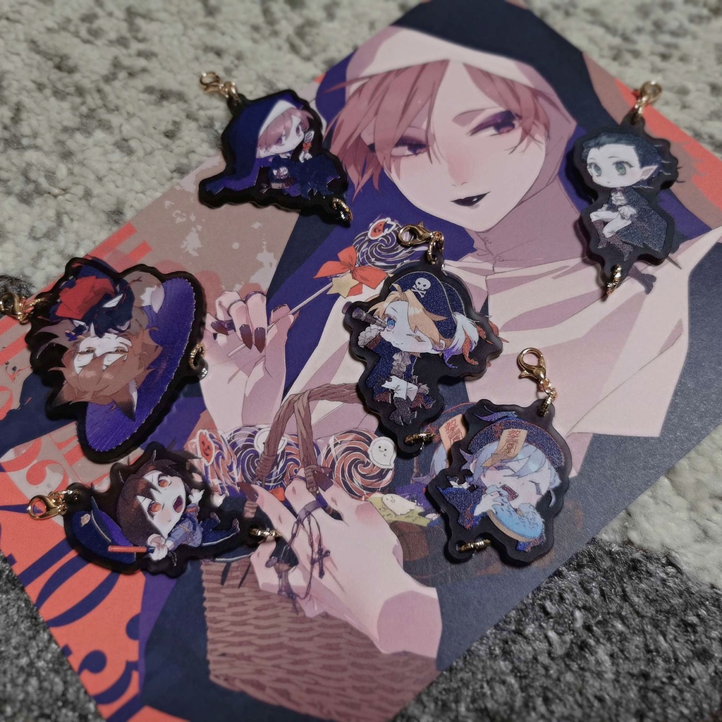 時効ハロウィンなアクキーのセット