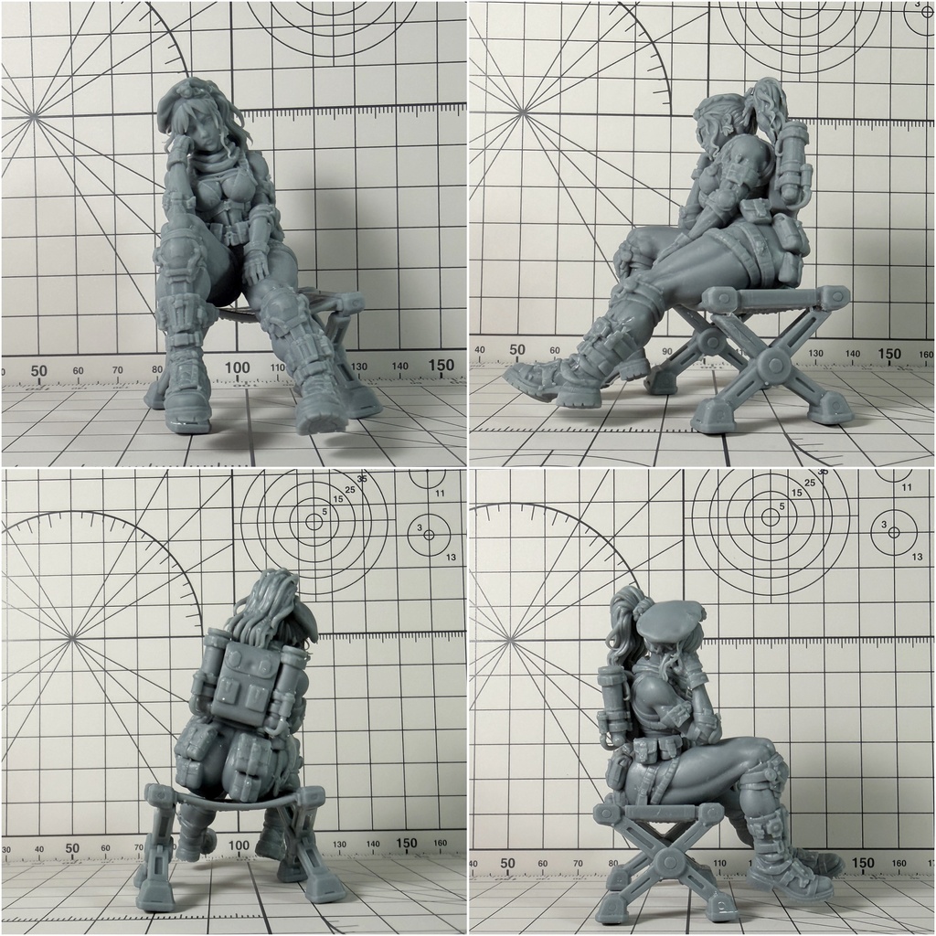 1/20 1/35 1/48 ZTFW-FGSS-004 SITTING SOLDIER RENA