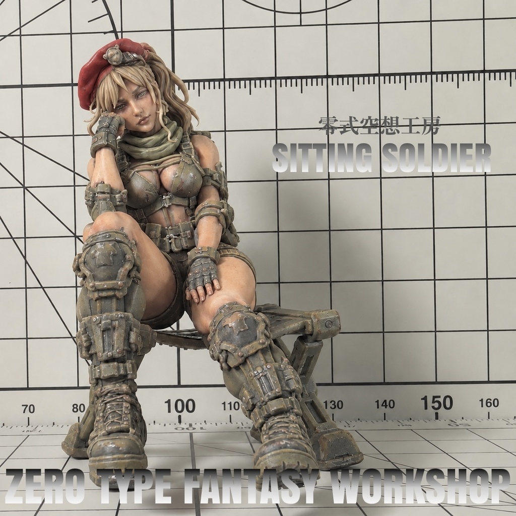 1/20 1/35 1/48 ZTFW-FGSS-004 SITTING SOLDIER RENA