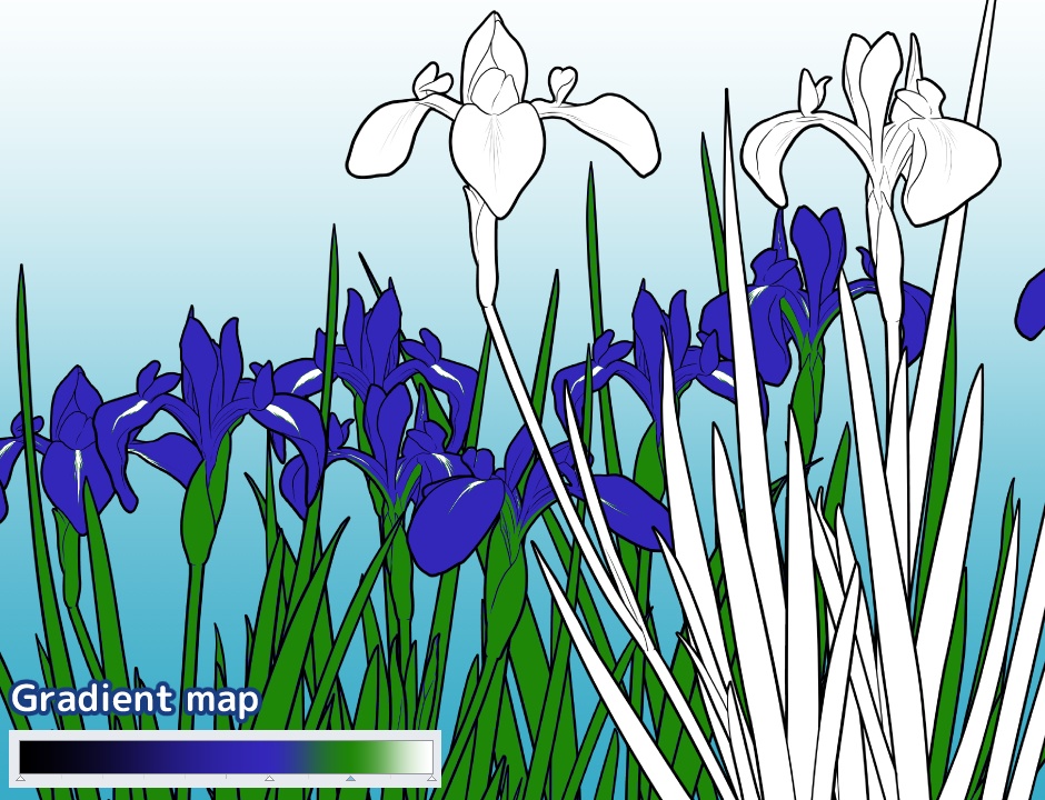 カキツバタブラシセット グレー/クリスタ