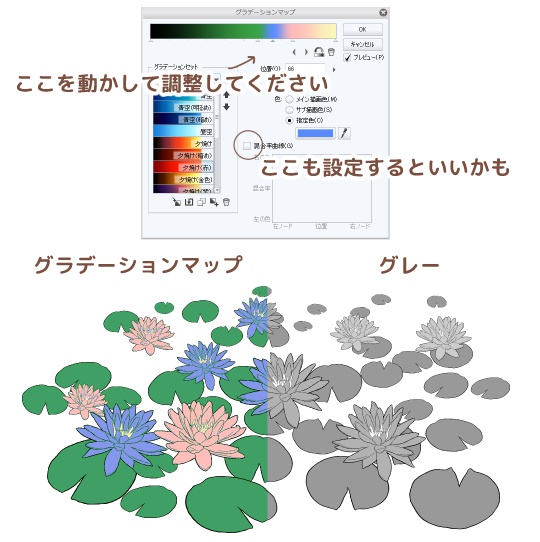 睡蓮ブラシセット/クリスタ
