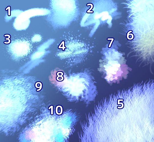 ノイズ系ブラシセット/クリスタ