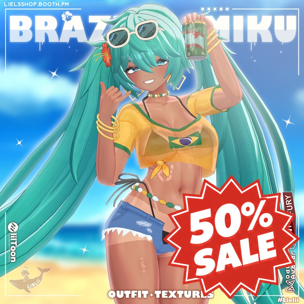 📣SALE📣☀️ Brazil Miku 🌸 VOL.2 【11avatars】
