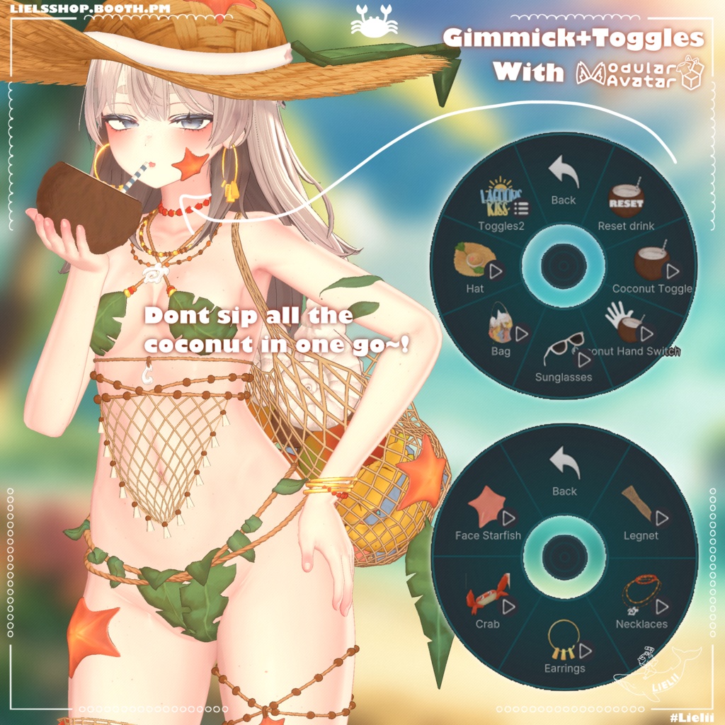 🦀⭐ Lagoon's Kiss~ 🌿🥥 【25avatars】