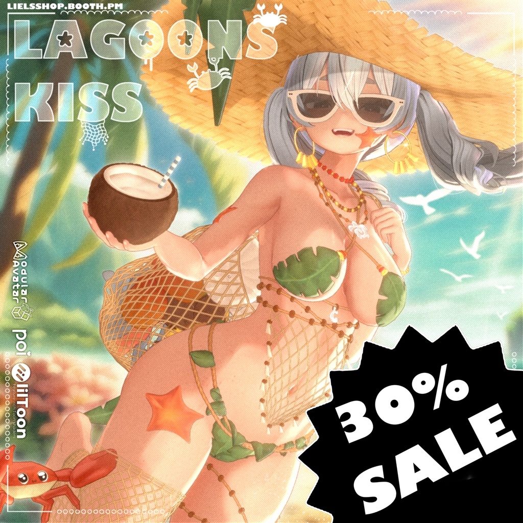 📢SALE 【25avatar】 🦀⭐ Lagoon's Kiss~ 🌿🥥
