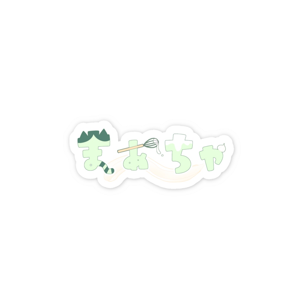 まぁちゃロゴステッカー